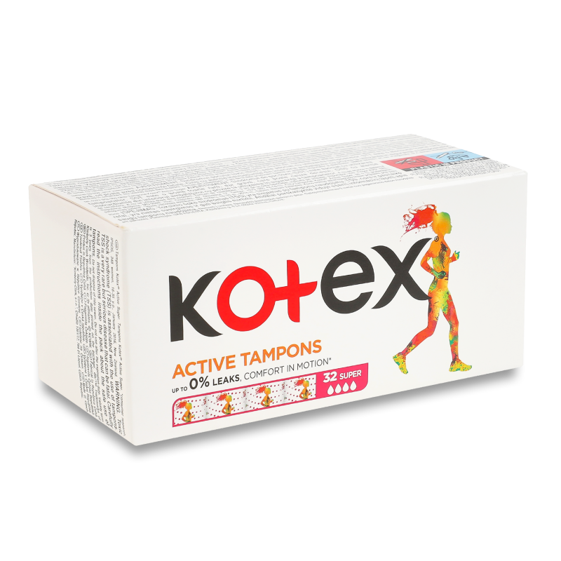 Тампони Active super 32шт Kotex