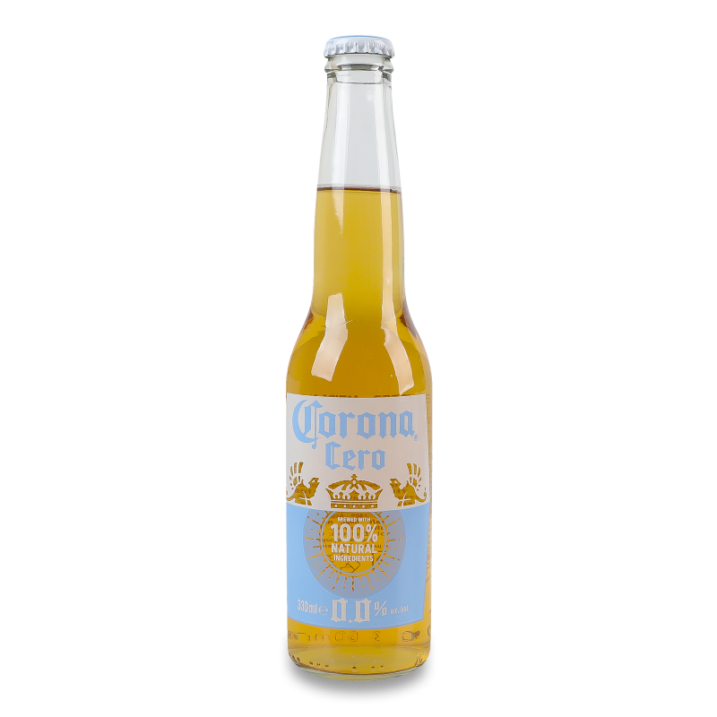 Пиво Зеро світле безалкогольне 0,33л скло Корона