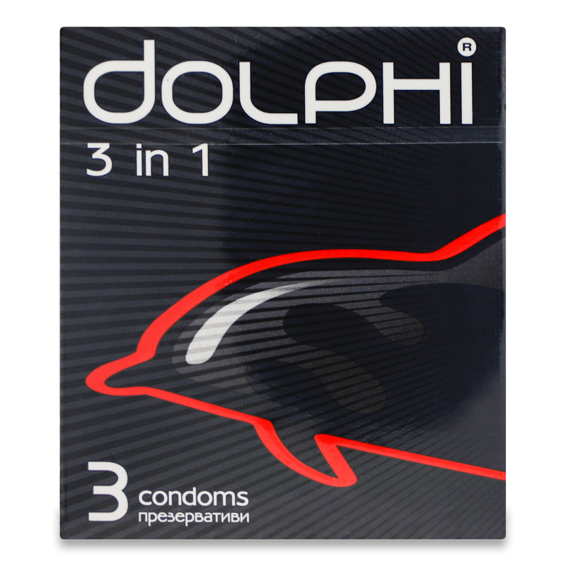 Презервативи 3в1 3шт Долфі