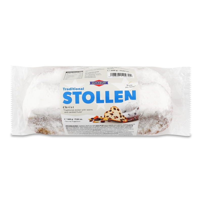 Штолен Традиційний різдвяний 500г м/у Quickbury