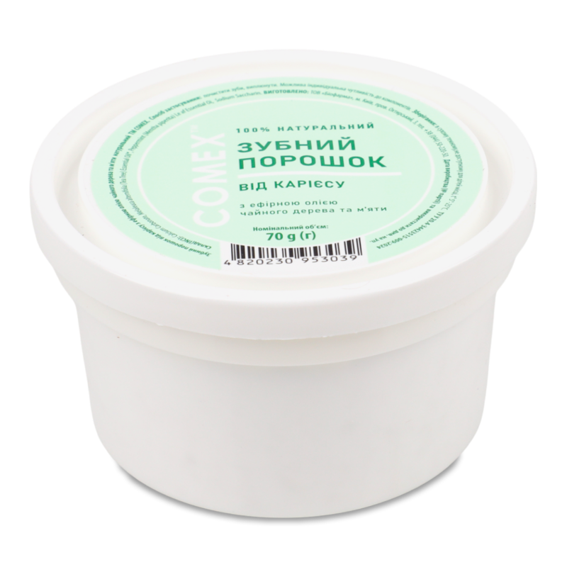 Зубний порошок натуральний від карієсу 70г Комекс