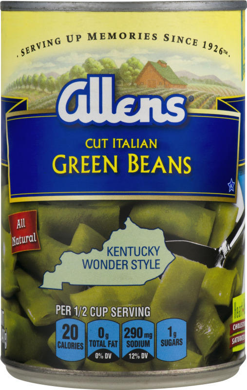 The Allens Cut Italian Green Beans Kentucky Wonder Style Allens