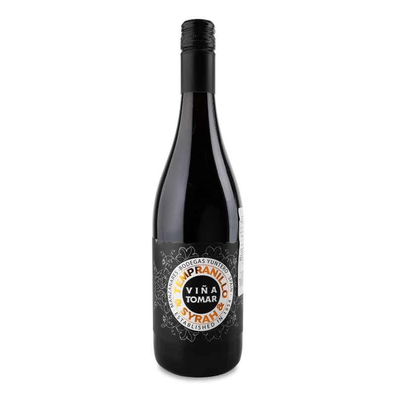 Вино Tempranillo&Syrah червоне н/сухе 13% 0,75л Vina Tomar