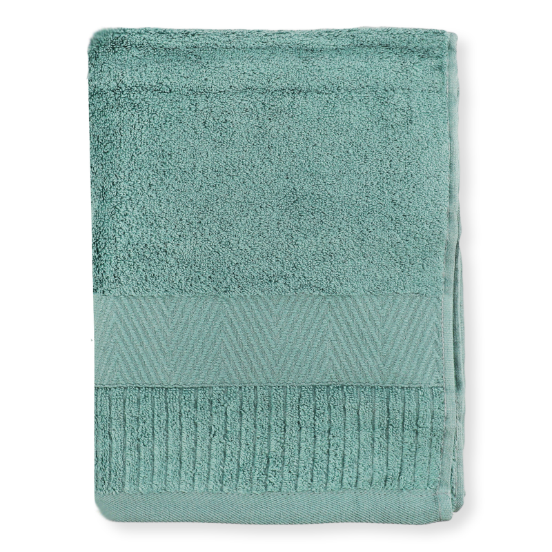 Рушник м”ятний махровий зеро твіст з бордюром 50*90см 600г/м2 ГМ Текстайл