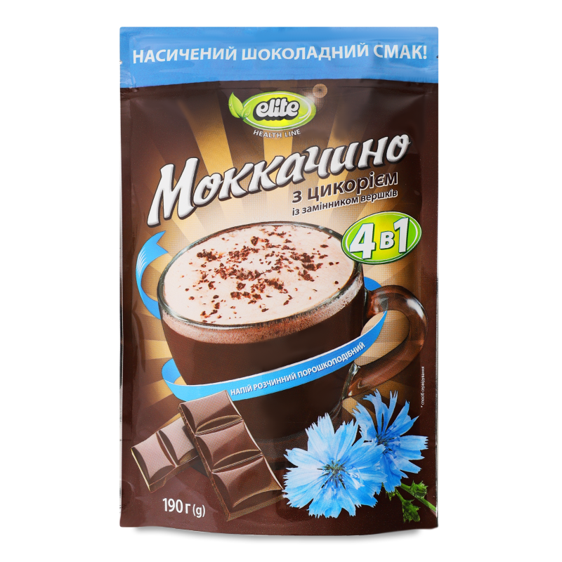 Напій розчинний Мокачино з цикорієм 190г економ пакет Еліт