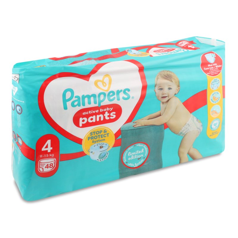 Підгузники-трусики Пантс Максі 9-15кг 48шт Памперс