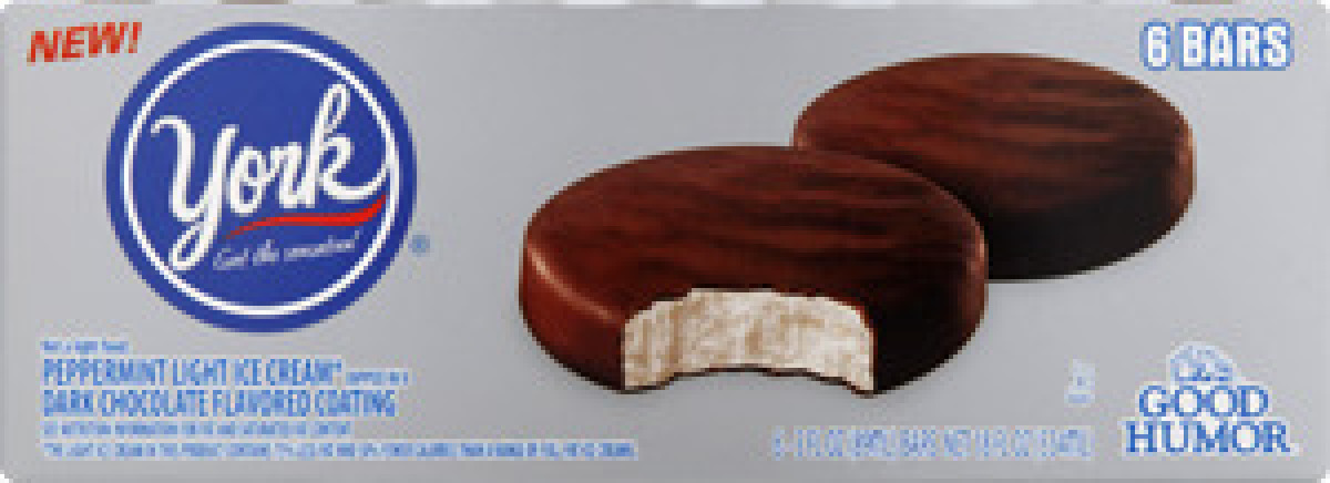 Good Humor York Peppermint Patty Ice Cream 6 ct York(41000214868 ...
