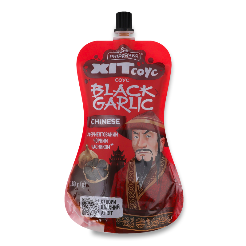 Соус Black Garlic Chinese з чорним часником 180г д/п Pripravka