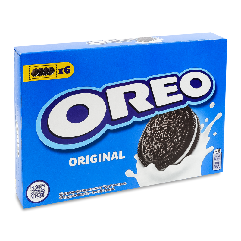 Печиво з какао та кремовою начинкою ванільного смаку 228г Орео
