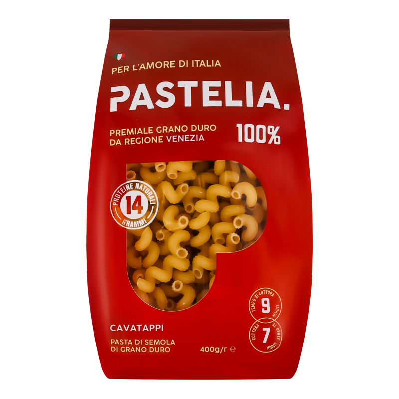 Изделия макаронные трубчатые Cavatappi Pastelia м/у 400г Pastelia ...