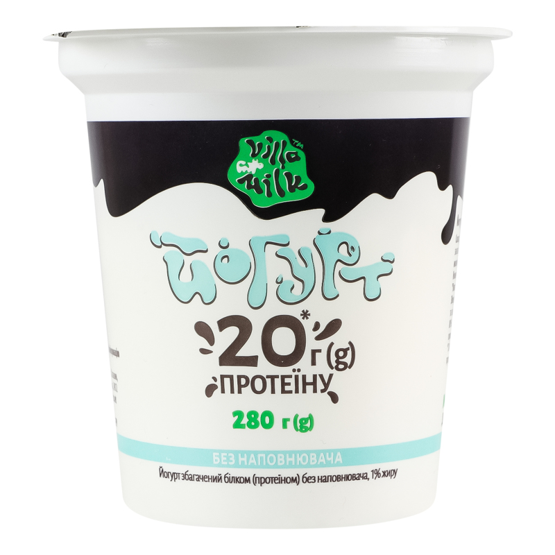 Йогурт 1% збагачений білком без наповнювача Villa Milk ст
