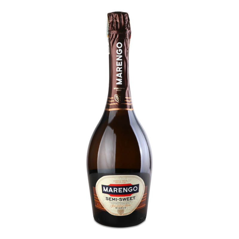Вино ігристе Bianco біле н/солодке 10-13,5% 0,75л Marengo