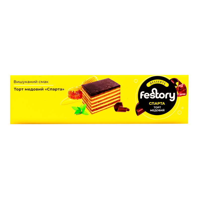 Торт медовий Спарта Festory лоток