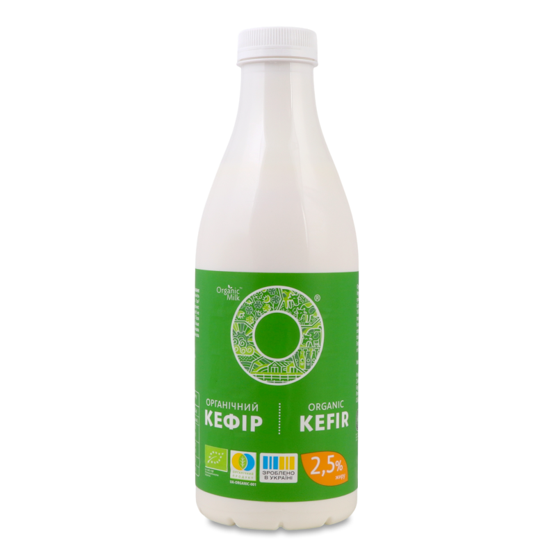 Кефір Органічний резервуарний 2,5% 900г пет Органік Мілк