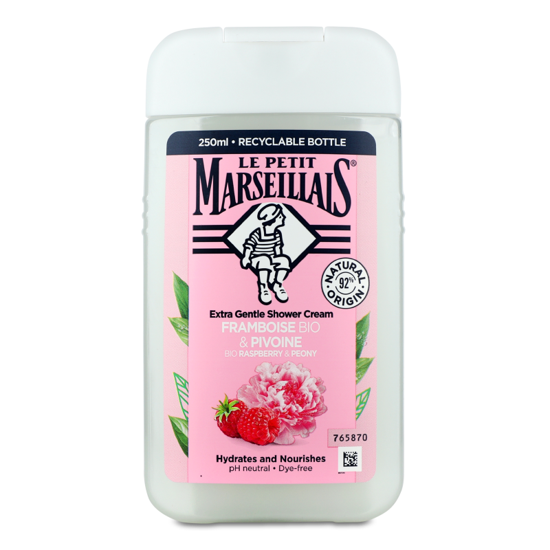 Гель д/душу Bio Raspberry&Peony 250мл Le Petit Marseillais
