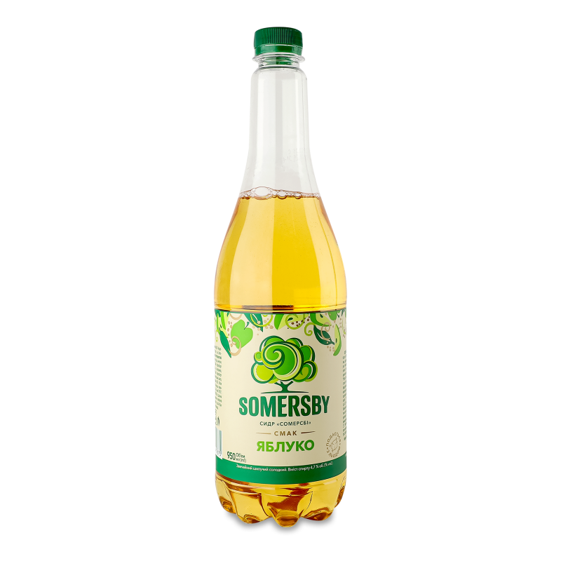 Сидр солодкий 4,7% 0,95л пет Somersby
