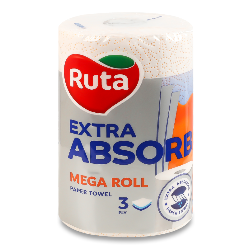 Рушники паперові Selecta Mega roll 3шари 1шт Ruta