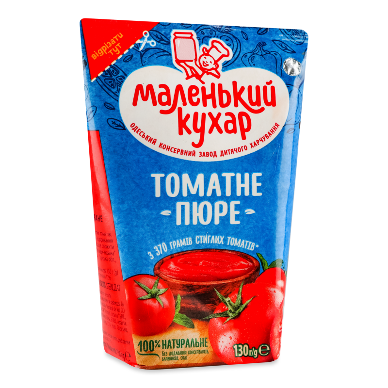Пюре томатне 130г т/ведж Маленький кухар