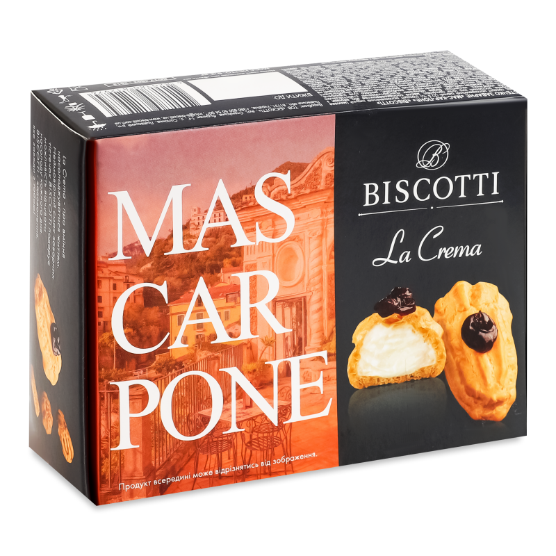 Тістечко заварне Mas-car-pone 200г Biscotti