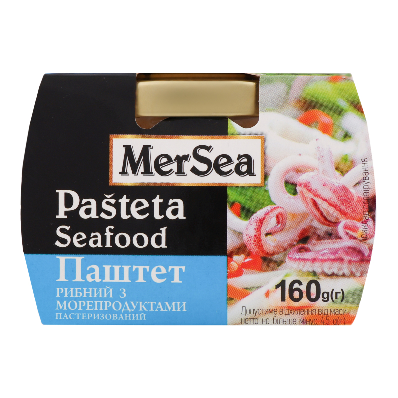 Паштет рыбный с морепродуктами MerSea с/б 160г MerSea(24820088413543 ...