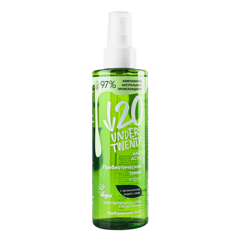 Тоник-спрей пробиотический Anti Acne Under Twenty 200мл Under Twenty ...