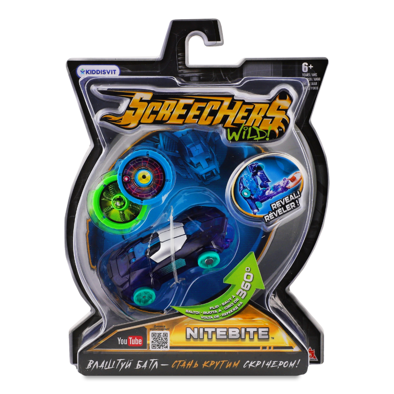 Іграшка Машинка-трансформер L1 Найтбайт Скрічерс Вілд