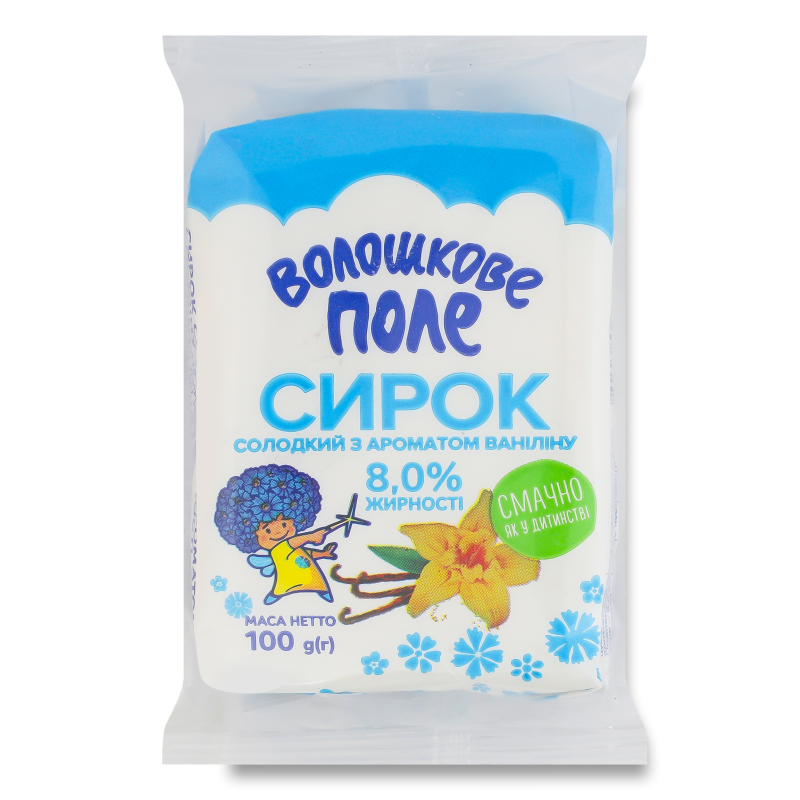 Сирок з ваніліном 8% 100г Волошкове поле