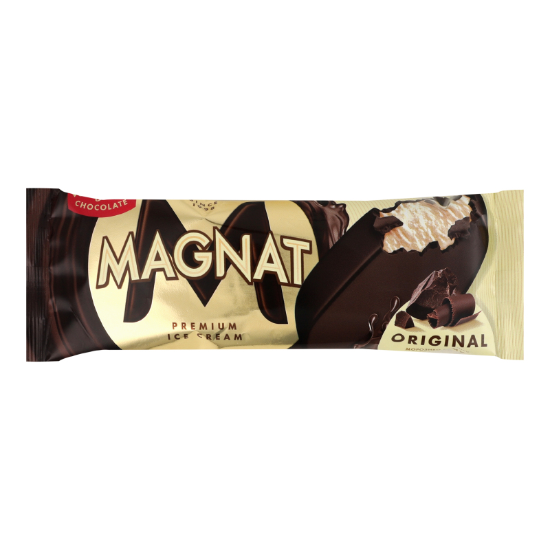 Морозиво 8% вершкове в темному шоколаді Original Magnat м/у 75г
