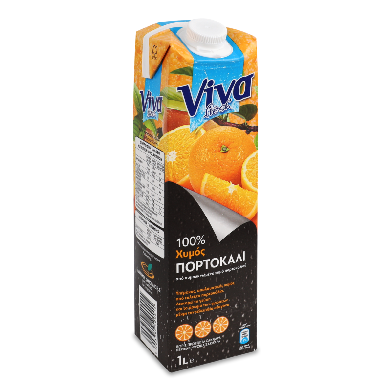 Сік апельсиновий 100% 1л т/п Viva Fresh