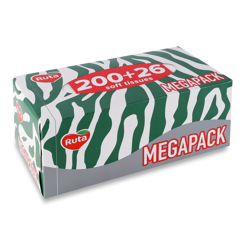 Серветки паперові 20*21см 2шари 226шт Ruta