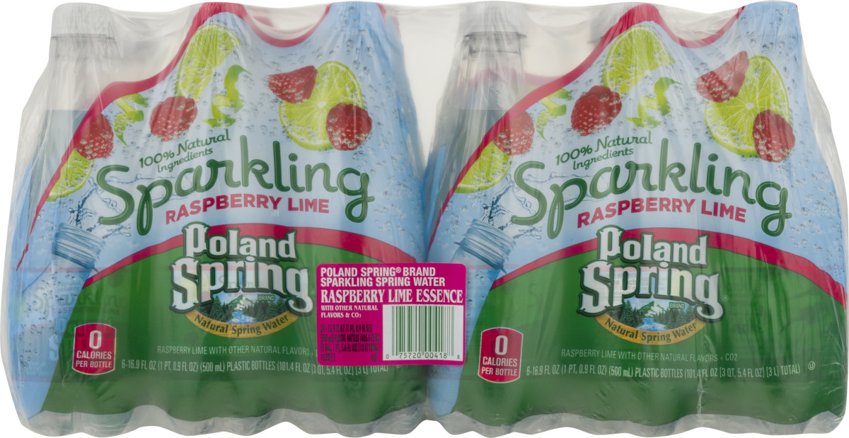 Poland Spring Sparkling Water Raspberry Lime 24 CT Poland Spring