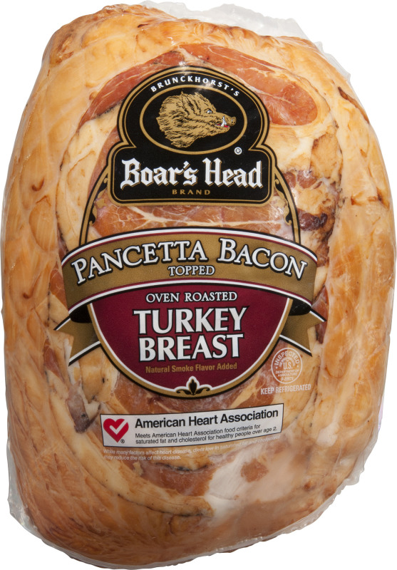 Boar's Head Turkey Breast Oven Roasted Pancetta Bacon Topped Boar's