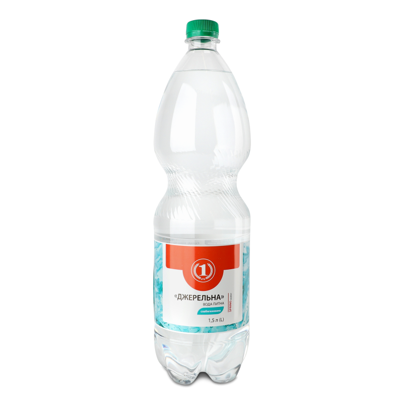 Вода питна Джерельна слабогазована 1,5л ТМ “1”