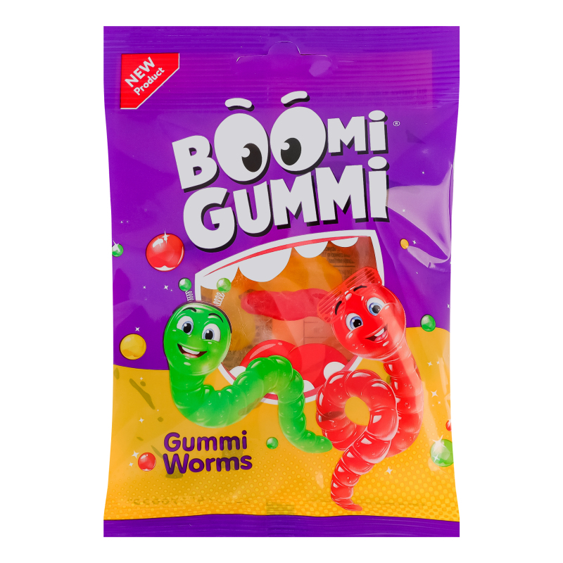 Конфеты желейные Worms Boomi Gummi м/у 70г Boomi Gummi