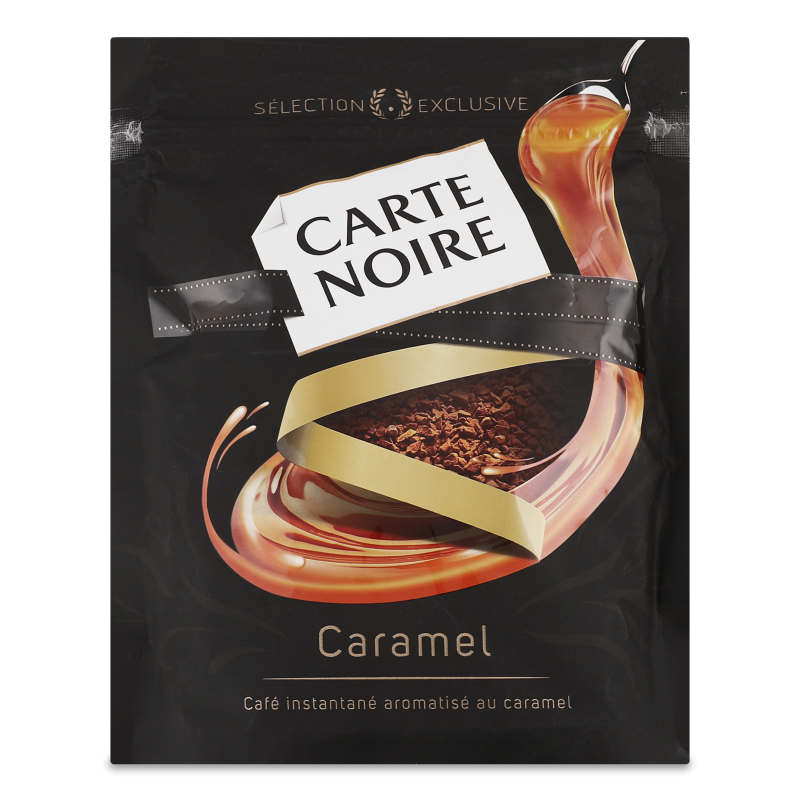 Кава Caramel розчинна з смаком карамелі 120г економ пакет Carte Noire
