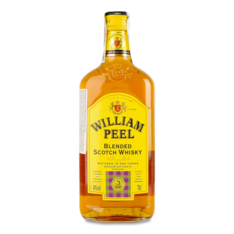 Віскі шотландський купажований 40% 0,7л William Peel
