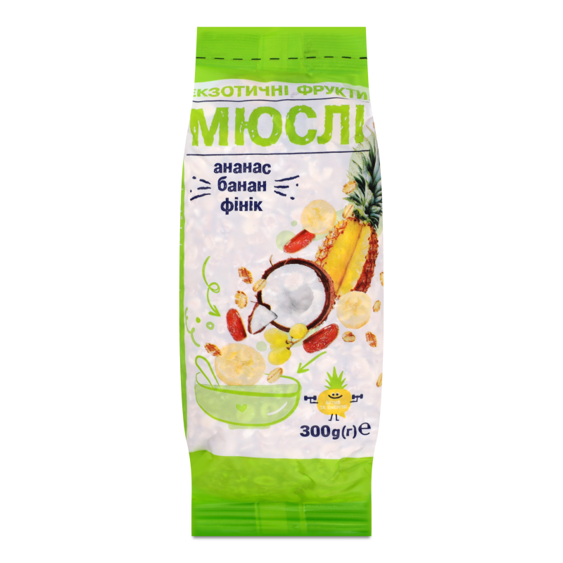 Мюслі Екзотичні фрукти 300г Санні Фуд