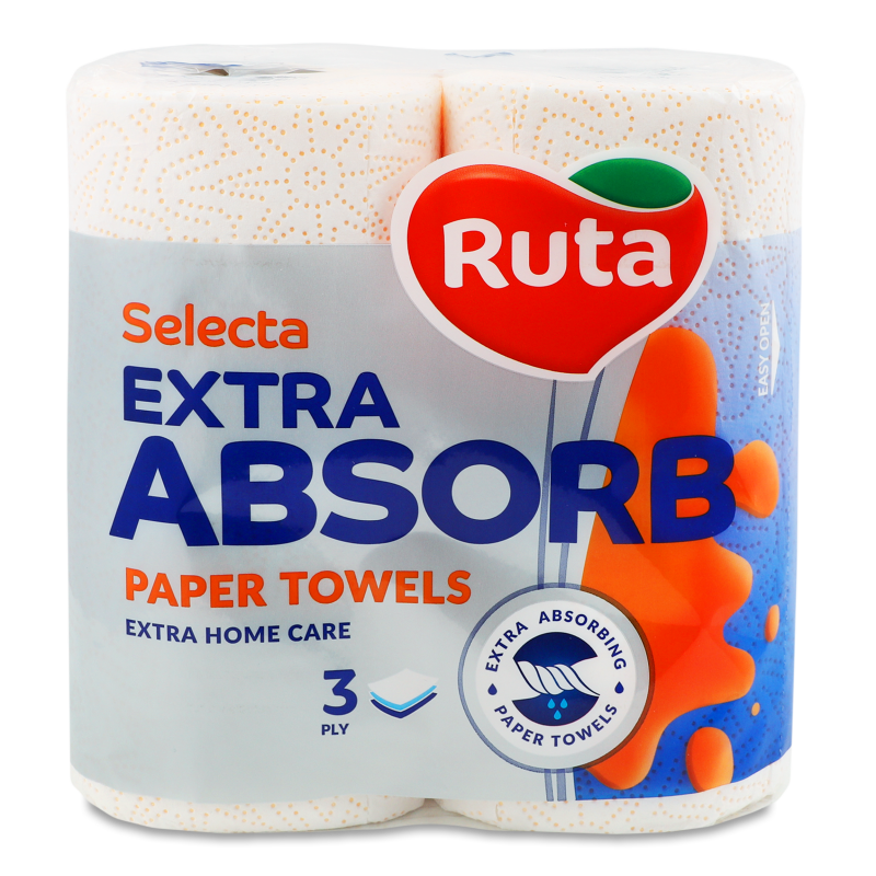 Рушники паперові Selecta 3шари 2шт Ruta