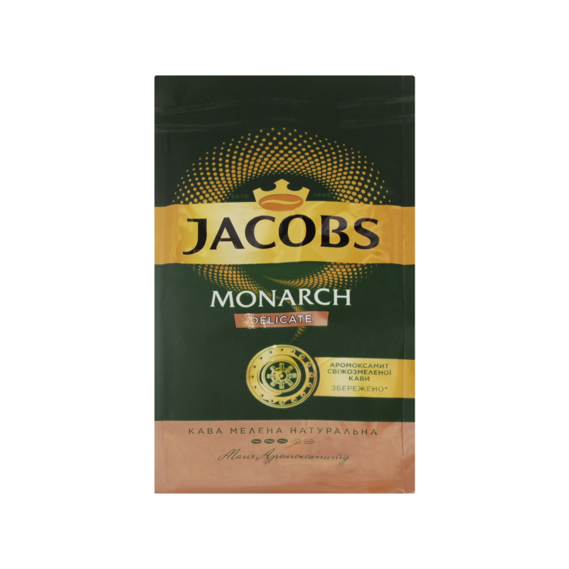 Кофе жареный молотый Monarch Delicate Jacobs м/у 70г Jacobs ...
