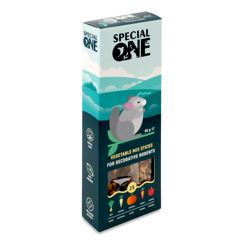 Ласощі д/гризунів Палички Овочевий мікс 90г Спешл Ван