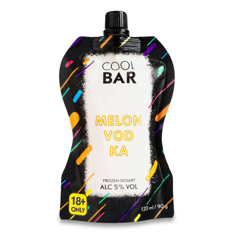 Десерт Мелон Водка з горілкою заморожений 5% 90г пауч Cool Bar