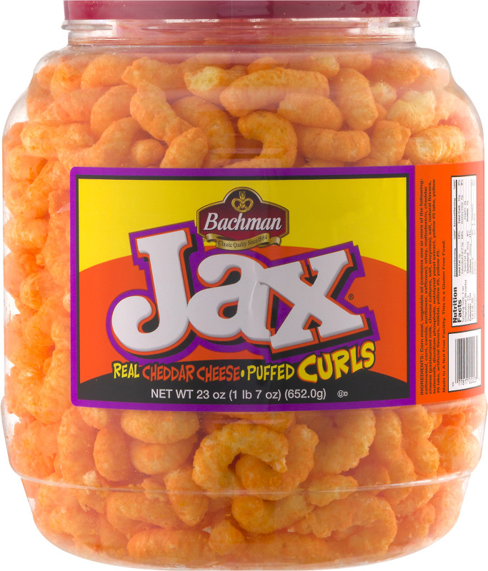 Bachman Jax Real Cheddar Cheese Puffed Curls Bachman(77817200039