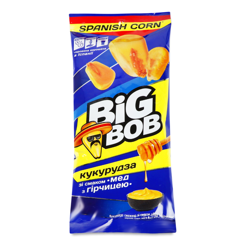 Кукурудза смажена з смаком Мед з гірчицею 60г Біг Боб