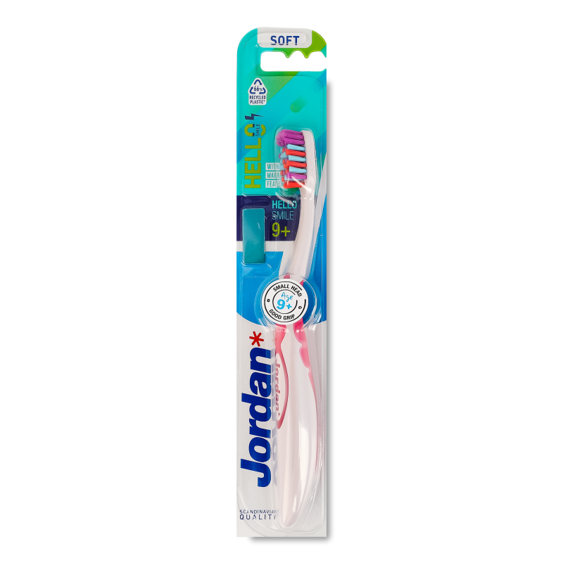 Щітка зубна дитяча Hello Smile 9+років м’яка Jordan