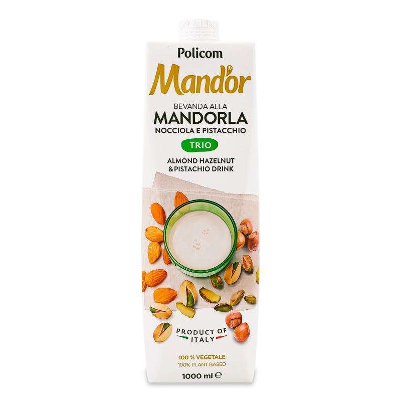 Напій мигдальний з фундуком та фісташками 1000мл т/п Мандор