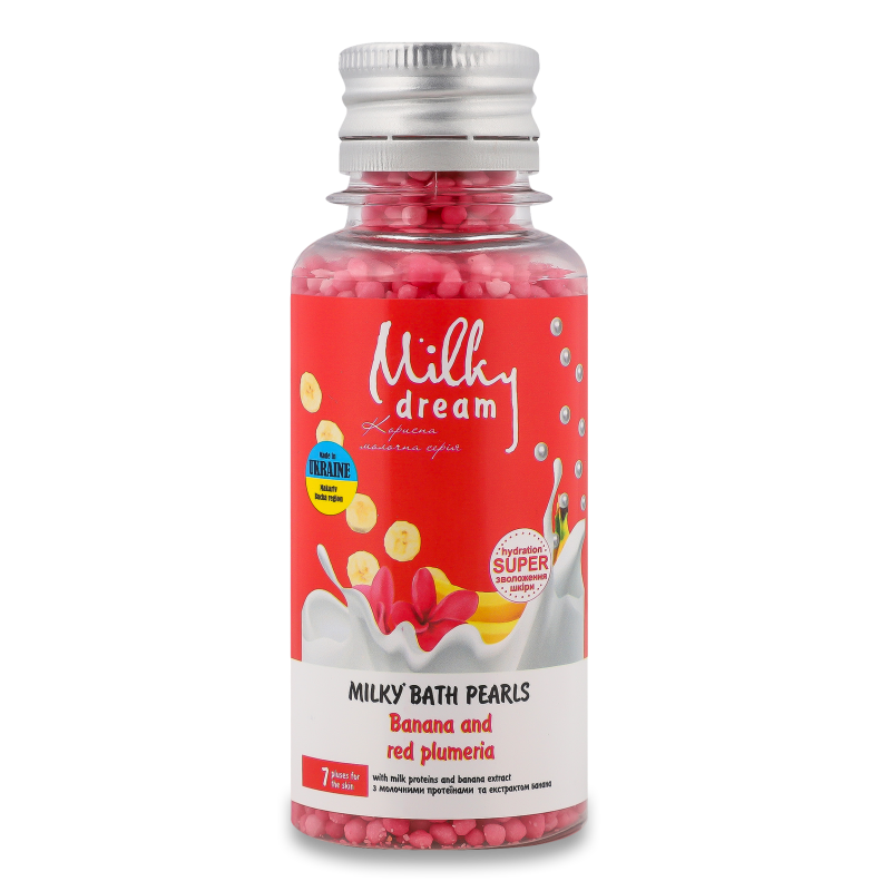 Бісер д/ванн Банан та червона плюмерія 80г Мілкі дрім