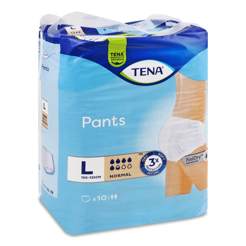 Підгузники-трусики д/дорослих Нормал Лардж 10шт Тена