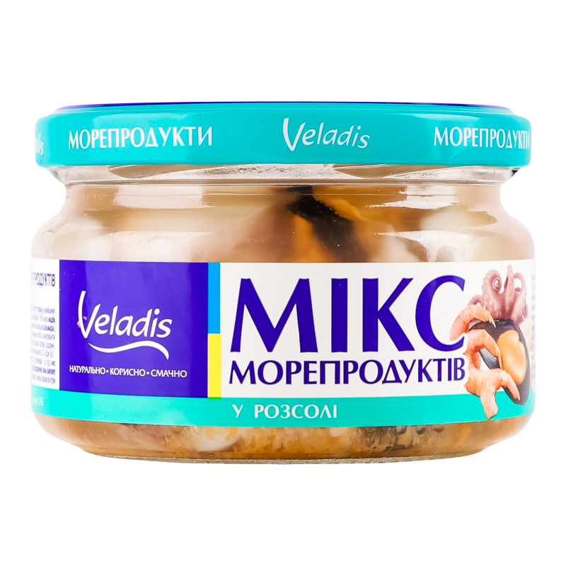 Микс морепродуктов в рассоле Veladis с/б 200г Veladis(4823097903513 ...