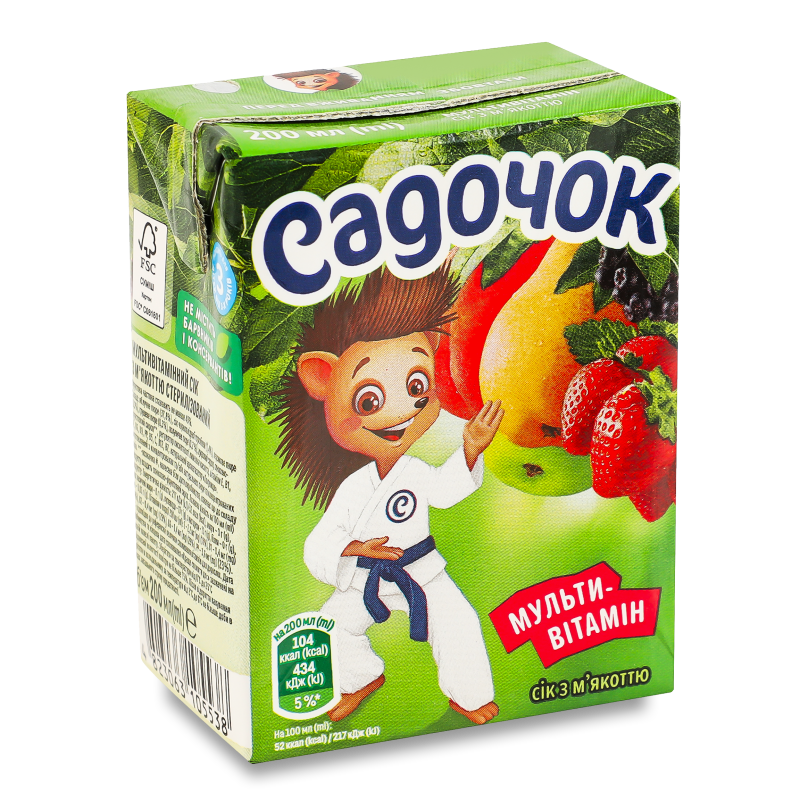 Нектар Мультивітамін 0,2л т/п Садочок