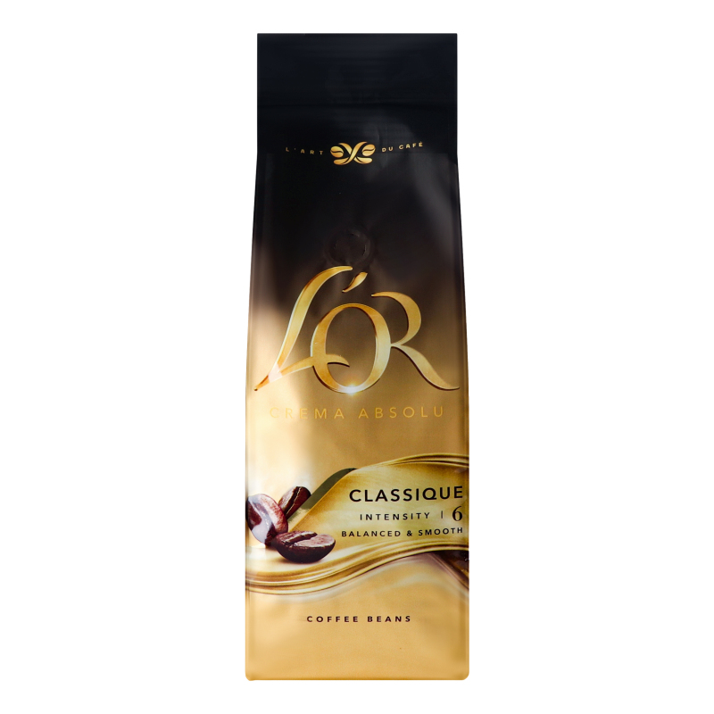 Кофе натуральный жареный в зернах Crema Absolu Classique L'OR м/у 500г ...